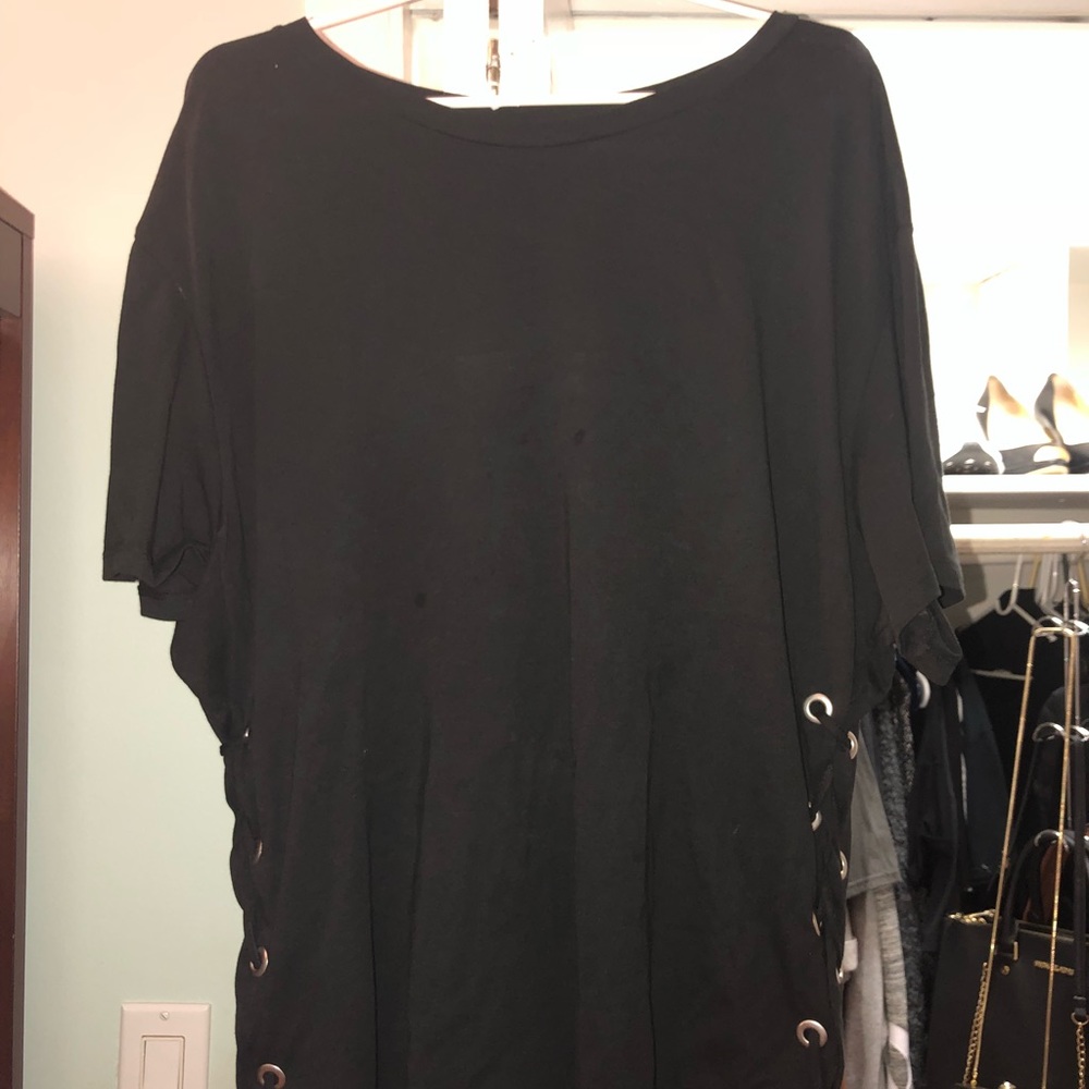 Black (side lace-up) H&M shirt